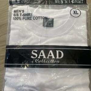 SD Collection Men's White T-Shirt Six pcs